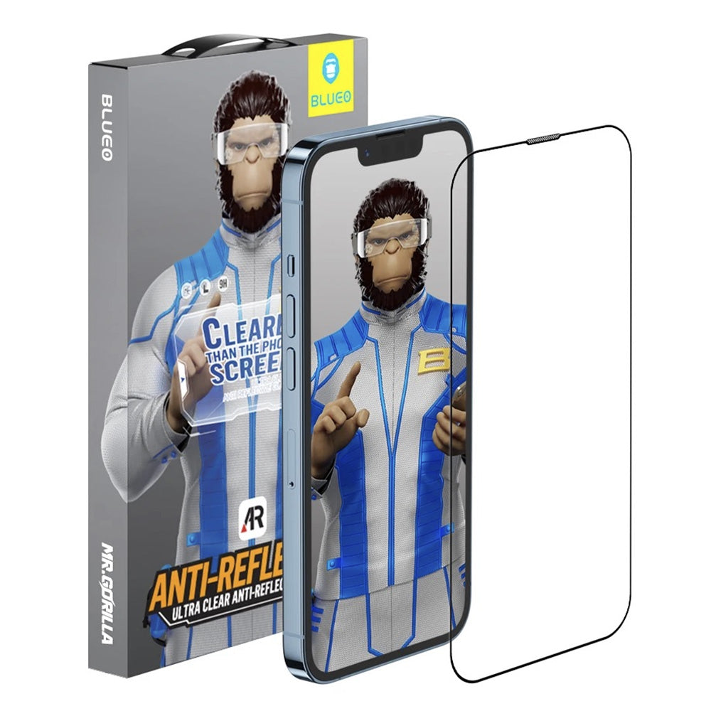 Película Protetora de Ecrã Blueo Anti-Reflexo HD para Apple iPhone 17 Air, Vidro Temperado, Full Glue, Preta