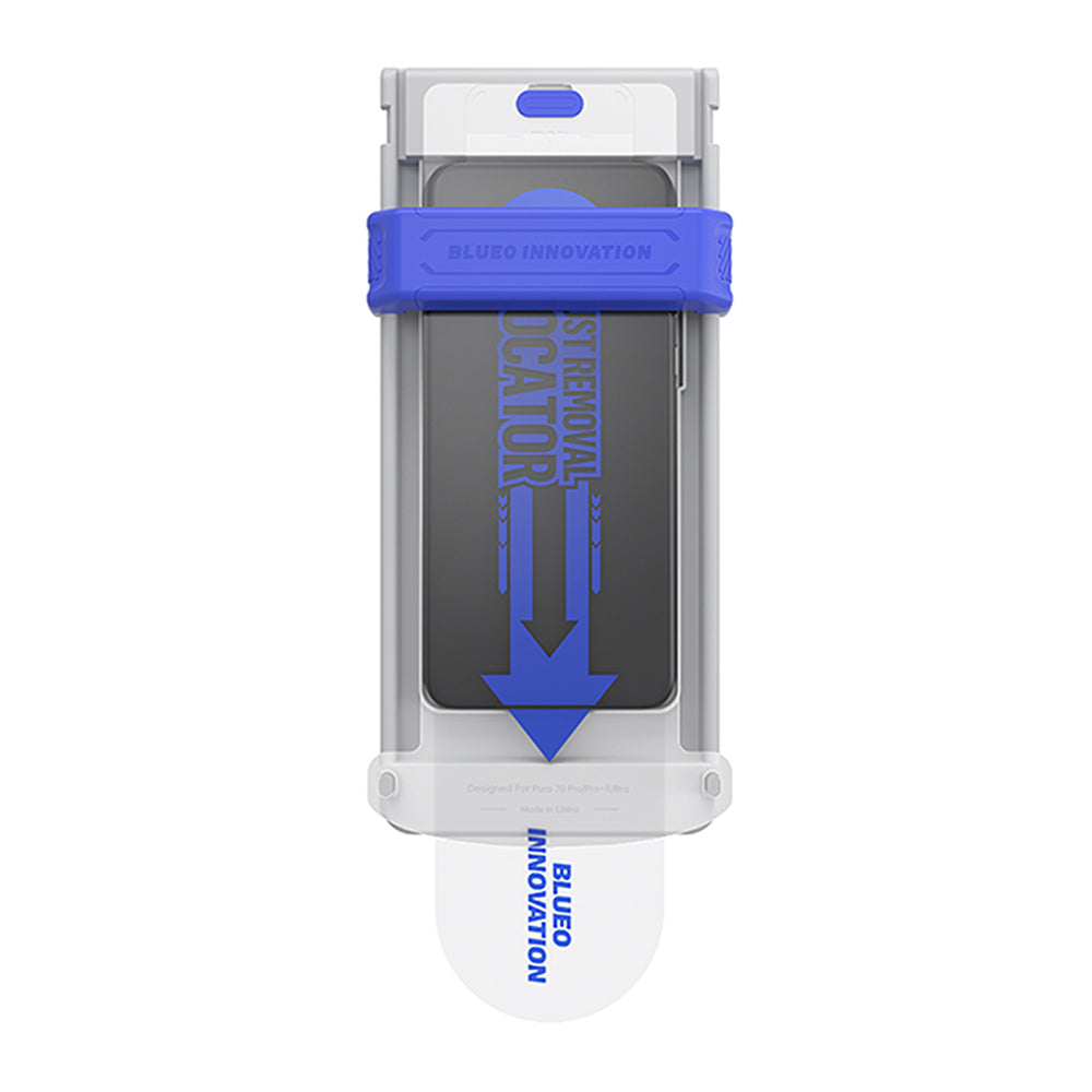 Película protetora de ecrã Blueo AR Applicator Pro para Apple iPhone 16 Pro, Vidro Temperado, Cola Total, 3D, Preta
