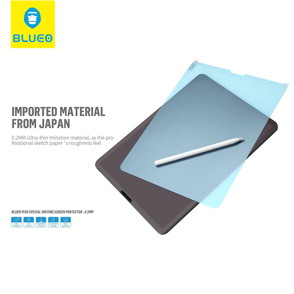 Blueo Special Writing Screen Protector for Apple iPad Pro 12.9 (2022) / Pro 12.9 (2021) / Pro 12.9 (2020), Plastic