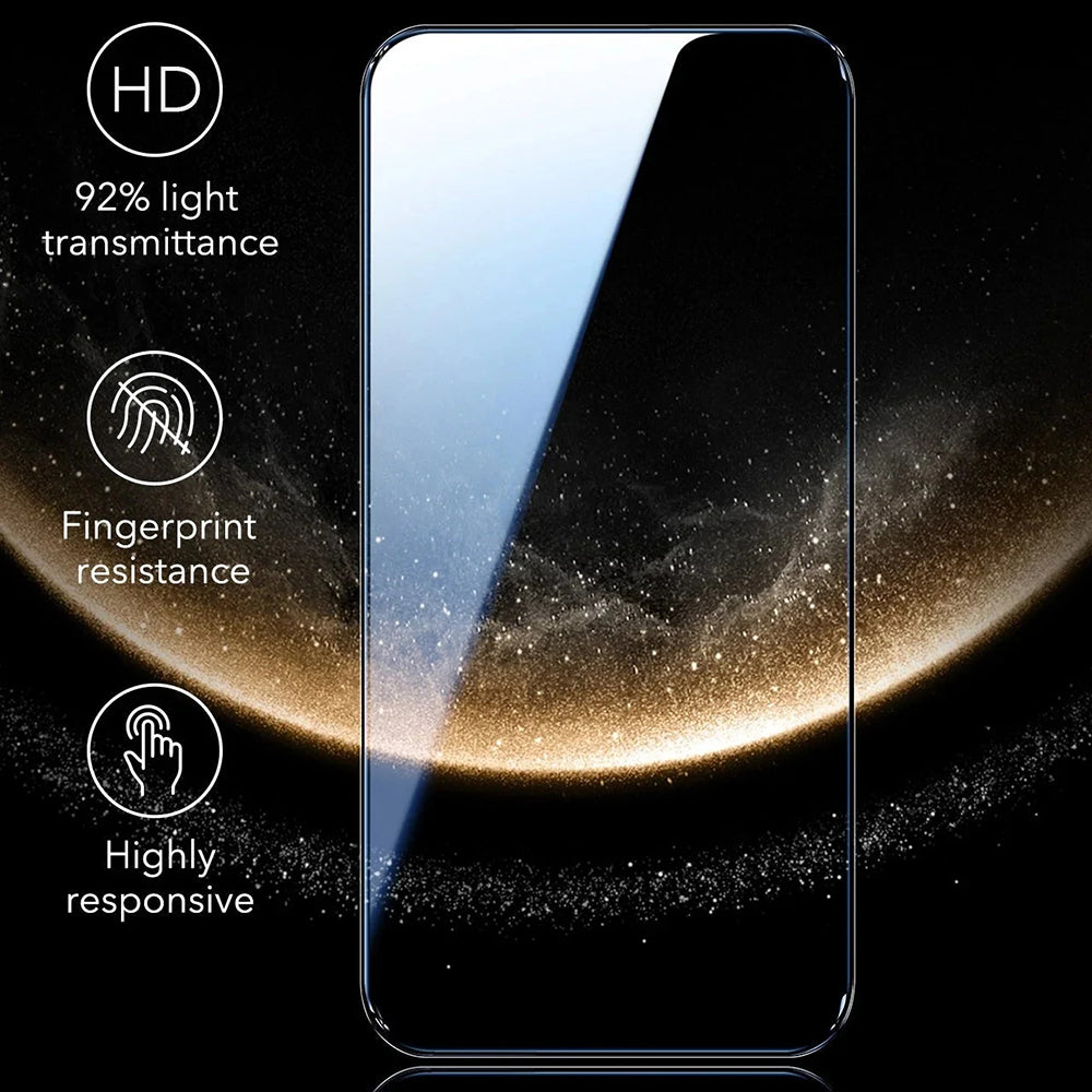 Película Protetora de Ecrã ESR Corning UltraFit para Apple iPhone 17 Pro Max, Vidro Temperado, Full Glue, Conjunto de 3 peças, Preta
