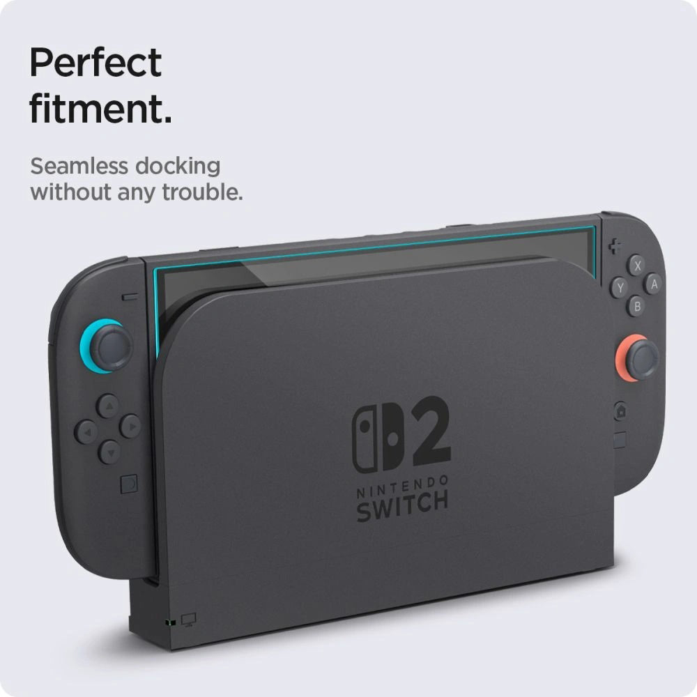 Película Protetora de Ecrã Techsuit SwitchAura Aplicador para Nintendo Switch 2, Vidro Temperado, Conjunto de 2 peças