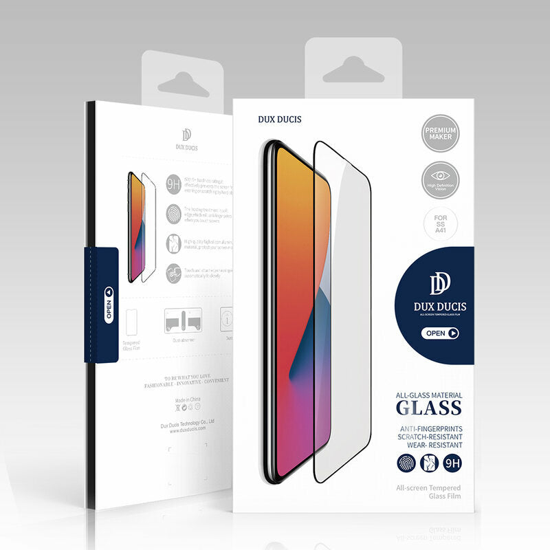 Película protetora de ecrã DUX DUCIS para Samsung Galaxy S25+ S936, Vidro Temperado, Cola nas Bordas, Preto