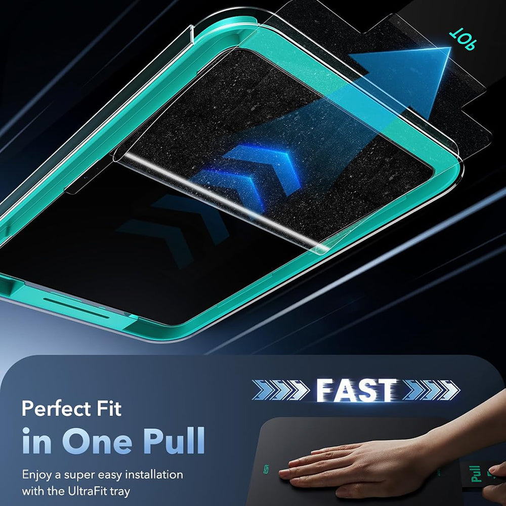 Película protetora de ecrã ESR Armorite Paper Feel UltraFit para Apple iPad Air 13 (2026) / Air 13 (2025) / Air 13 (2024), Vidro Temperado, Cola Total