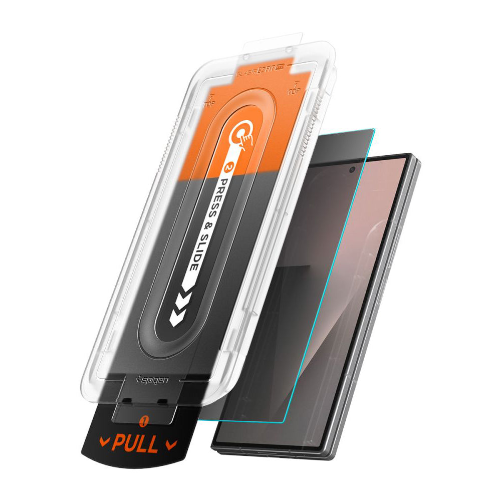 Película protetora Ecrã Exterior Privacy Spigen GlastR EZ FIT Pro HD para Samsung Galaxy Z Fold8 Ultra F976, Vidro Temperado, Conjunto de 2 unidades