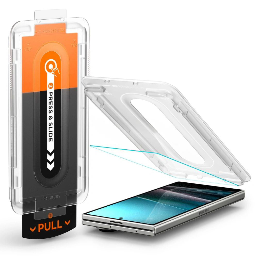 Película Protetora de Ecrã Exterior Spigen GlastR EZ FIT Pro HD para Samsung Galaxy Z Fold7 F966, Vidro Temperado, Full Glue AGL09580