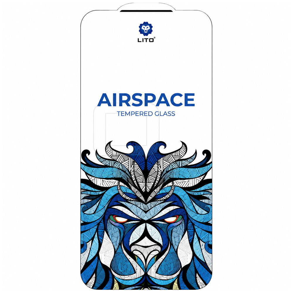 Película protetora de ecrã Lito Airspace Border para Apple iPhone 18 Pro / 17 Pro, Vidro Temperado, Cola Total