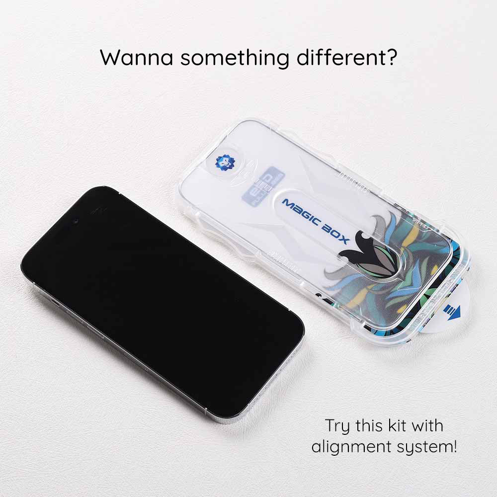Película protetora de ecrã Lito Magic Glass Box D+ Tools para Apple iPhone 16 Pro, Vidro Temperado, Cola Total
