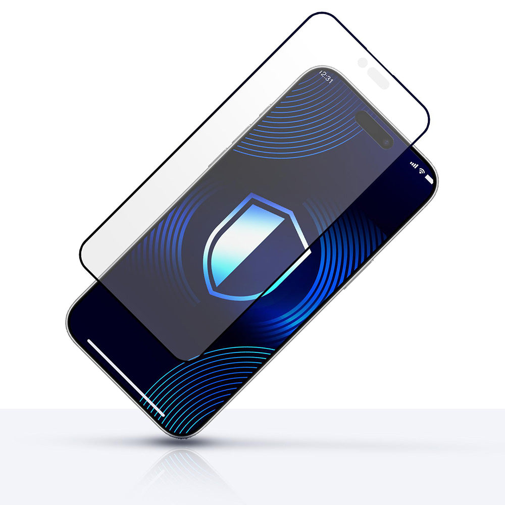 Matte Screen Protector 3MK HardGlass Max for Apple iPhone 17 Air, Tempered Glass, Full Glue, Black