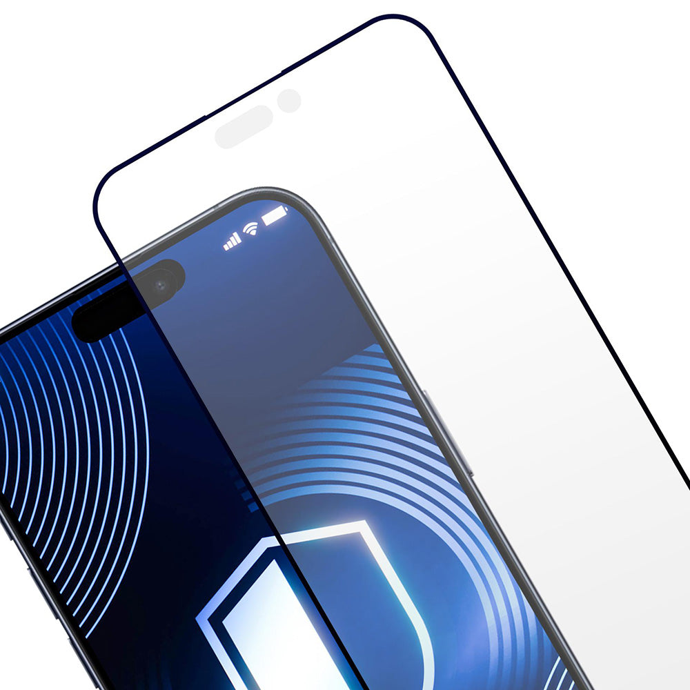 Película Protetora de Ecrã Matte 3MK HardGlass Max para Apple iPhone 17 Pro Max, Vidro Temperado, Full Glue, Preta