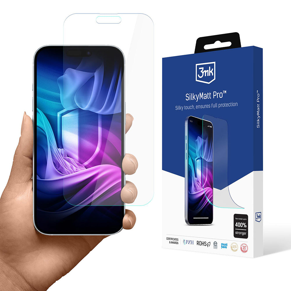 Matte Screen Protector 3MK Silky Pro for Apple iPhone 17, Plastic
