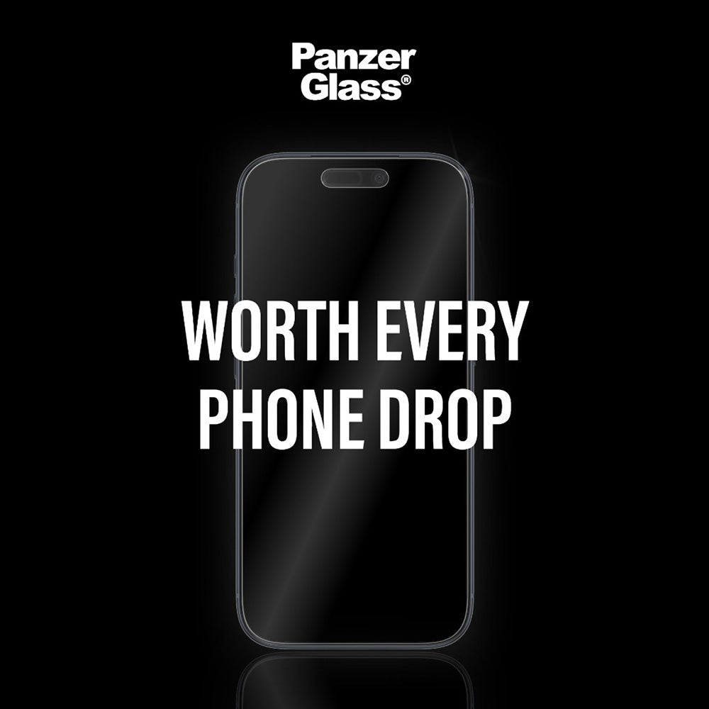 Película Protetora de Ecrã Matte PanzerGlass Armor EasyAligner para Apple iPhone 17 / 16 Pro, Vidro Temperado, Colagem Total
