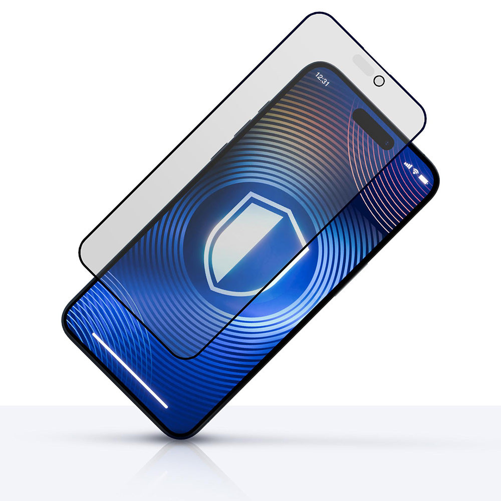 Película Protetora de Ecrã Matte Privacy 3MK HardGlass Max para Apple iPhone 17 Pro Max, Vidro Temperado, Full Glue