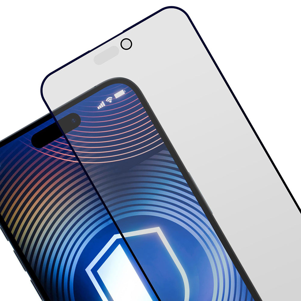 Película Protetora de Ecrã Matte Privacy 3MK HardGlass Max para Apple iPhone 17 Pro Max, Vidro Temperado, Full Glue