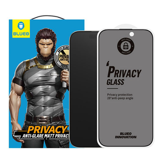 Película de Proteção de Ecrã Matte Privacy Blueo Anti-Peep para Apple iPhone 17 Air, Vidro Temperado, Full Glue
