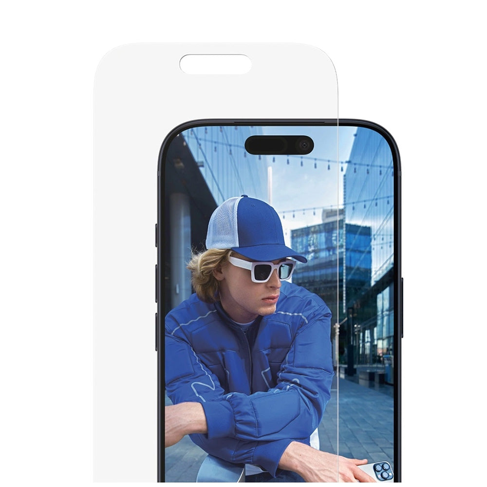 Película Protetora de Ecrã PanzerGlass Classic Fit EasyAligner para Apple iPhone 17 Pro, Vidro Temperado, Full Glue