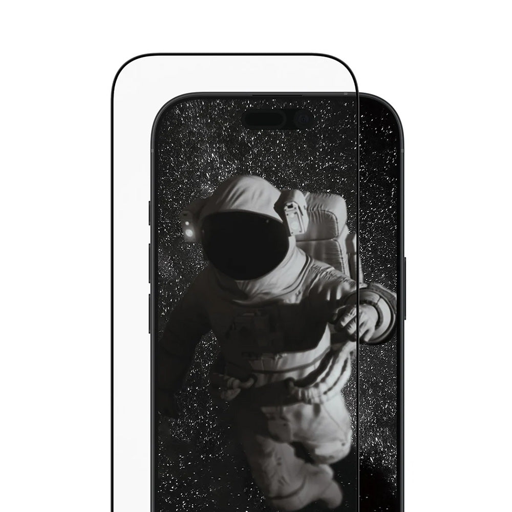 Película Protetora de Ecrã PanzerGlass Ultra-Wide Ceramic II EasyAligner para Apple iPhone 17 / 16 Pro, Vidro Temperado, Full Glue, Preta
