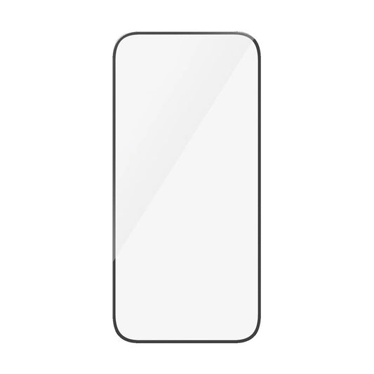 Película Protetora de Ecrã PanzerGlass Ultra-Wide Fit para Apple iPhone 16 Plus / 15 Plus, Vidro Temperado, Full Glue, Preta