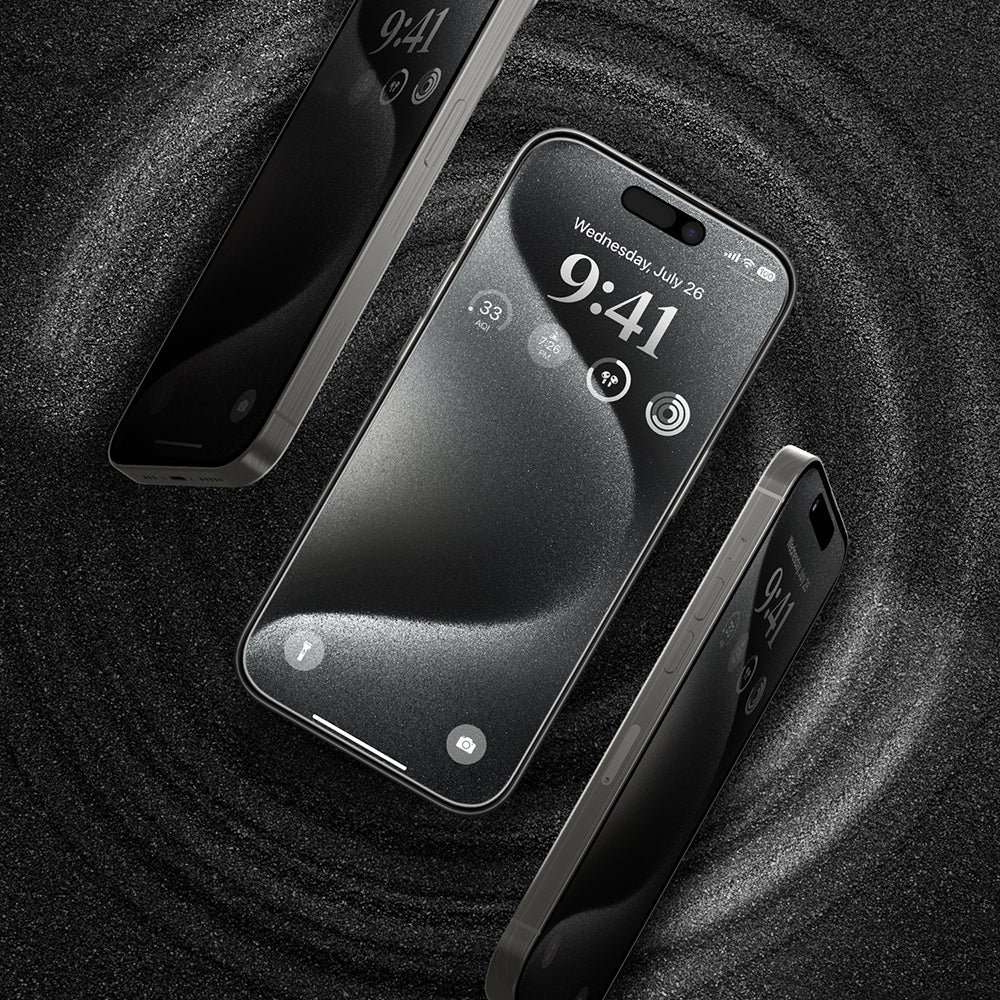 Película de Proteção de Ecrã Privacy Anank 5X Reinforced Applicator para Apple iPhone 17 Pro Max, Vidro Temperado, Full Glue, 2.5D