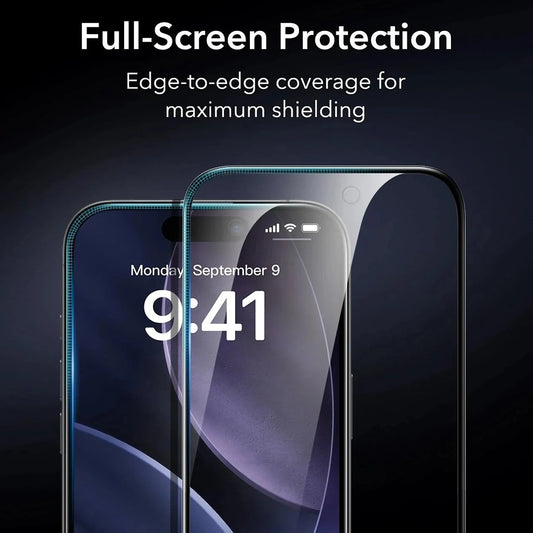 Película de Proteção Ecrã Privacy ESR Armorite UltraFit para Apple iPhone 17 Air, Vidro Temperado, Full Glue, Conjunto 3 peças
