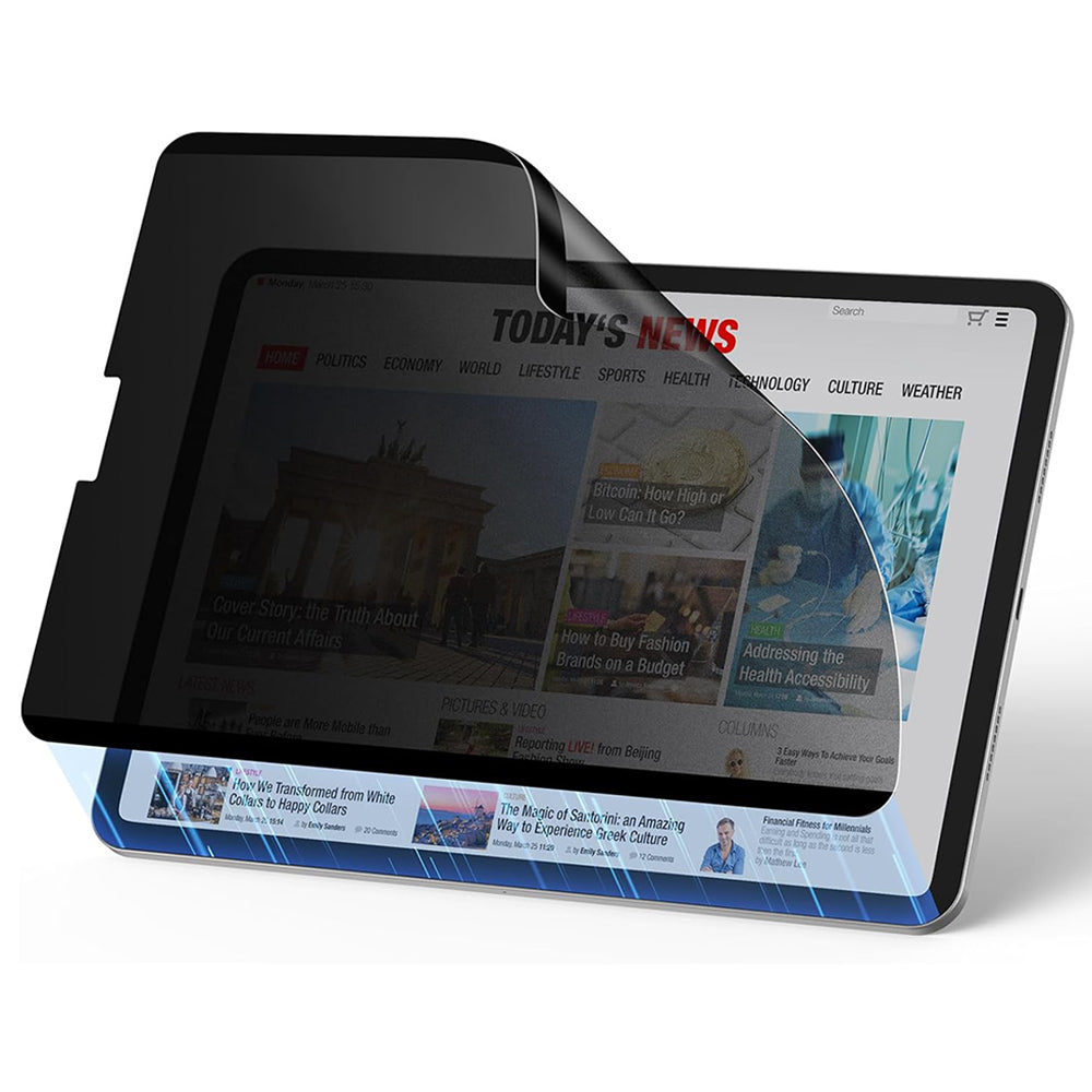 Película de Proteção Ecrã Privacy ESR Magnética para Apple iPad Pro 12.9 (2022) / Pro 12.9 (2021) / Pro 12.9 (2020), Plástico