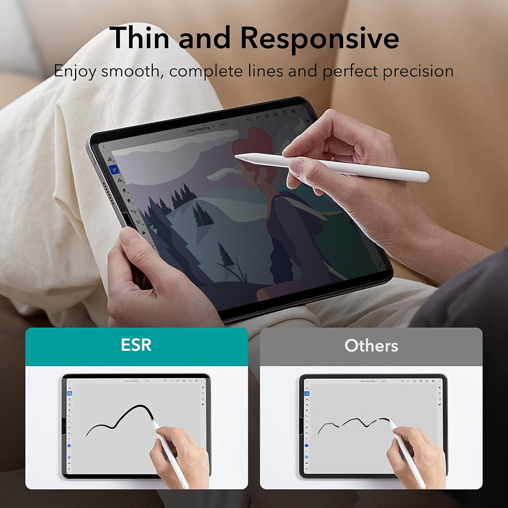 Película de Proteção Ecrã Privacy ESR Magnética para Apple iPad Pro 12.9 (2022) / Pro 12.9 (2021) / Pro 12.9 (2020), Plástico