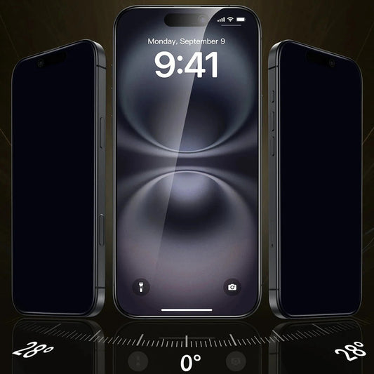 Película de Proteção Ecrã Privacy ESR UltraFit Armorite Pro para Apple iPhone 17 Pro, Vidro Temperado, Full Glue, Conjunto de 3 peças