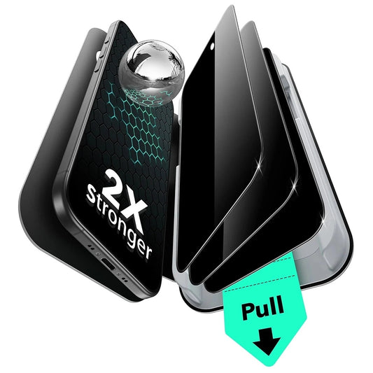 Película de Proteção Ecran Privacy ESR UltraFit para Apple iPhone 17 Air, Vidro Temperado, Full Glue, Conjunto de 3 peças.