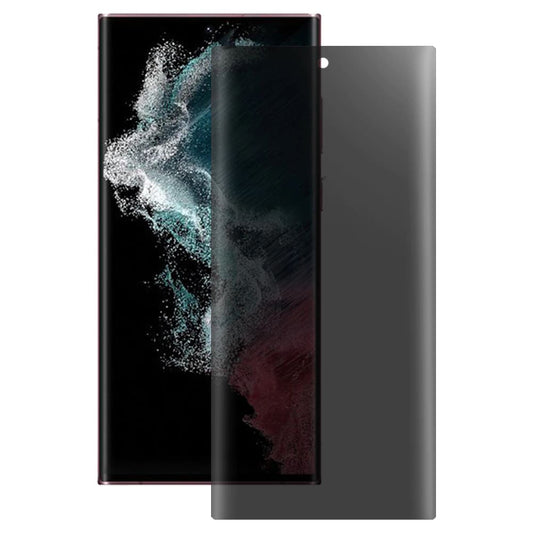 Película de proteção de ecrã Privacy Lito para Samsung Galaxy S22 Ultra 5G S908, Vidro Temperado, Cola UV, 3D