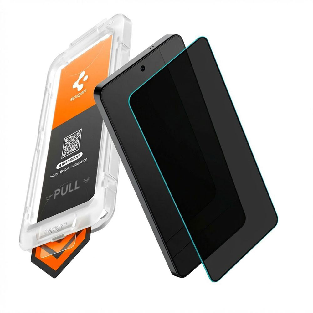 Película de Proteção de Ecrã Privacy Spigen GlastR EZ FIT Pro HD para Samsung Galaxy S26 Plus S947, Vidro Temperado, Full Glue AGL11087