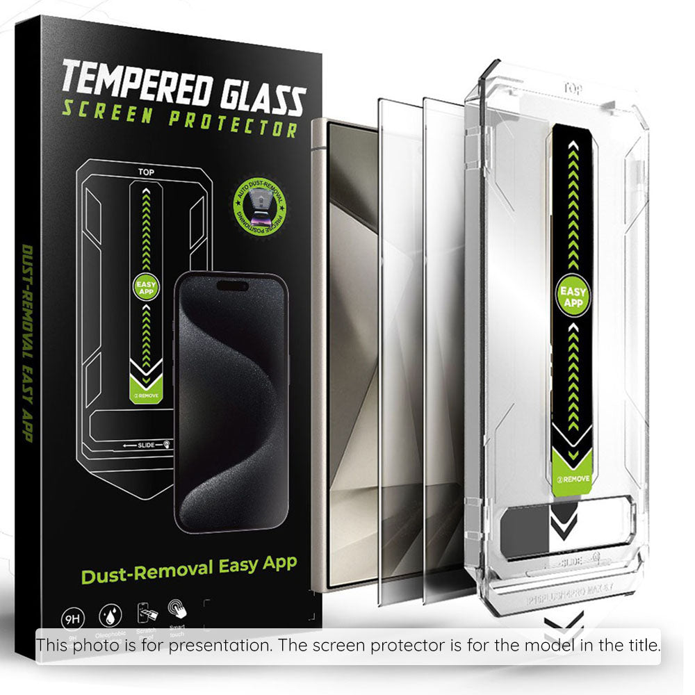Película de Proteção de Ecrã Privacy Techsuit TitanGlass CrystalHD para Samsung Galaxy S25 FE, Vidro Temperado, Full Glue, Conjunto de 2 peças
