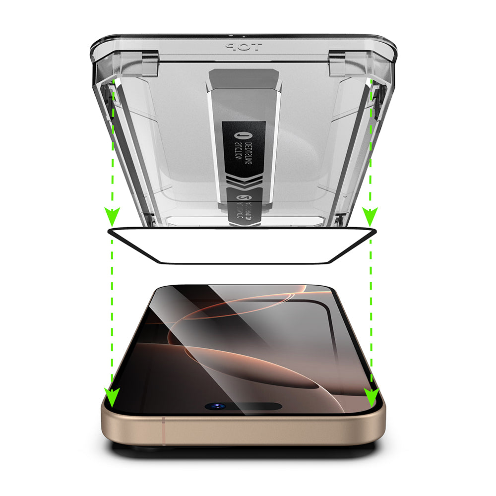 Película protetora de ecrã Privacy Techsuit TitanGlass para Apple iPhone 15 Pro, Vidro Temperado, Cola Total, Conjunto de 2 unidades