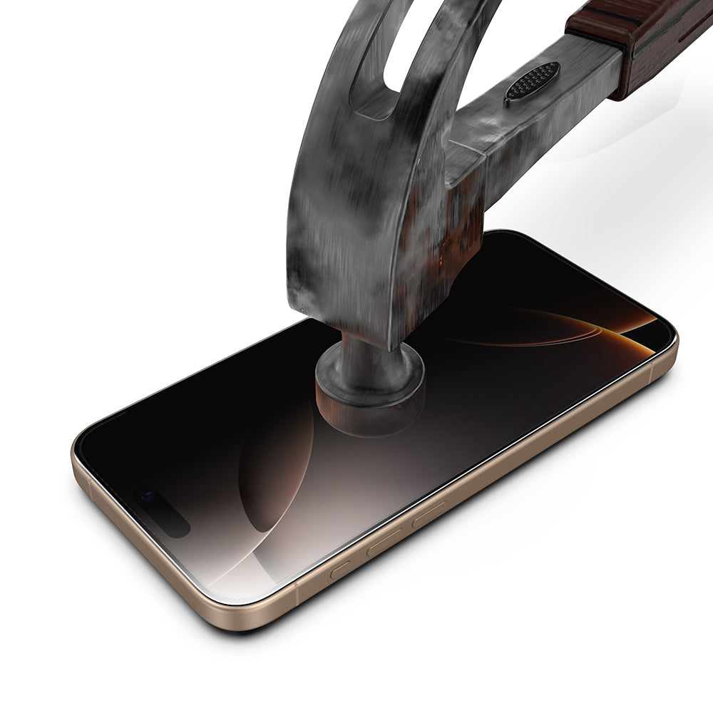 Película de Proteção de Ecrã Privacy Techsuit TitanGlass para Apple iPhone 17 Pro Max, Vidro Temperado, Full Glue, Conjunto de 2 peças.