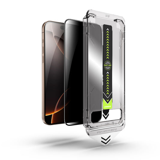 Película protetora de ecrã Privacy Techsuit TitanGlass para Apple iPhone 18 Pro Max, Vidro Temperado, Cola Total