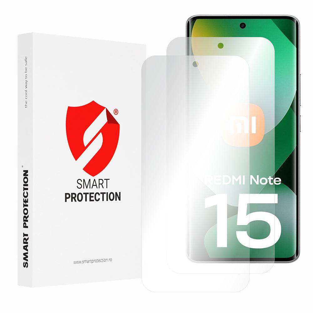 Película Protetora de Ecrã Smart Protection Premium Classic para Xiaomi Redmi Note 15 4G, Plástico, Conjunto de 2 peças