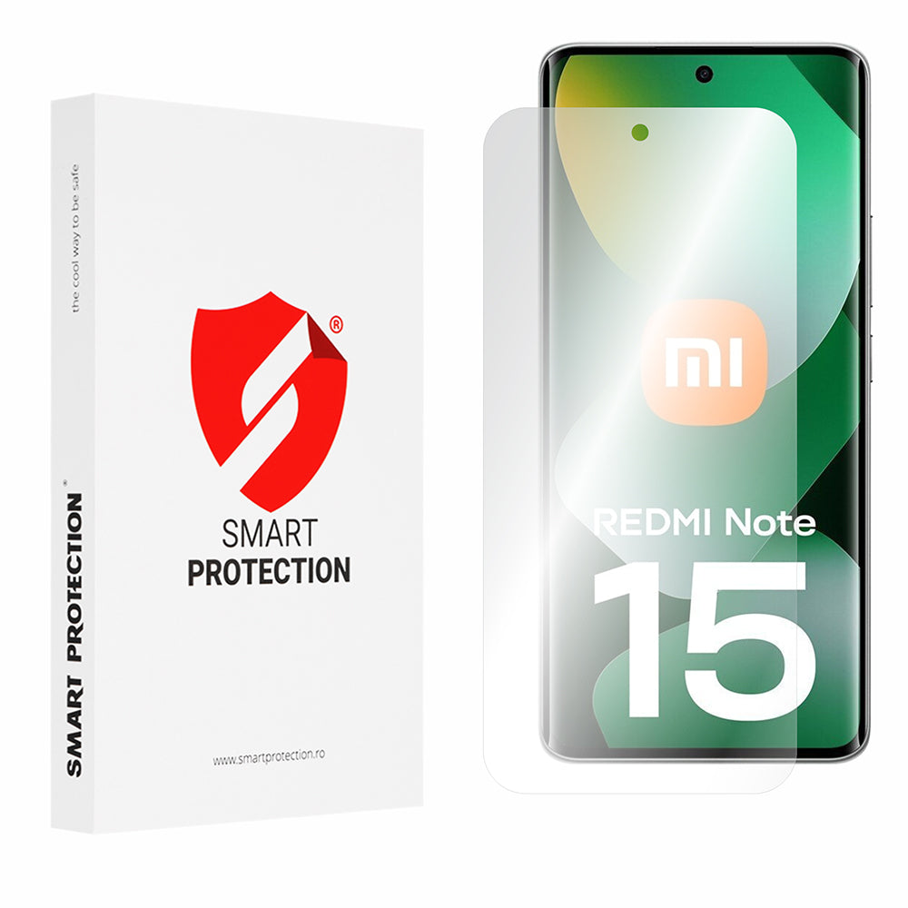 Película Protetora de Ecrã Smart Protection Premium Classic para Xiaomi Redmi Note 15 4G, Plástico, Conjunto de 2 peças