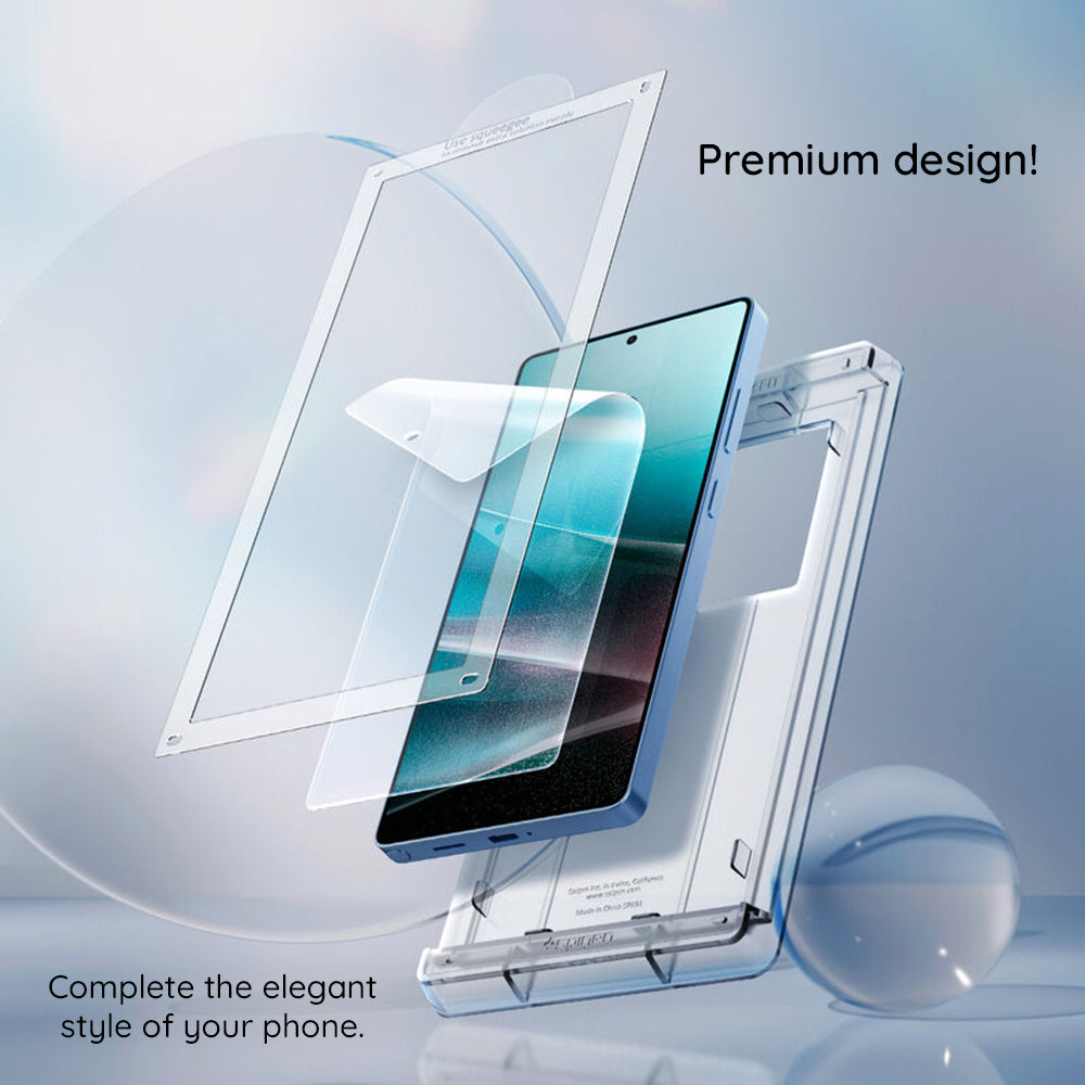 Película Protetora de Ecrã Spigen Elite Shield EZ FIT HD para Samsung Galaxy S25+ S936, Plástico AFL09087