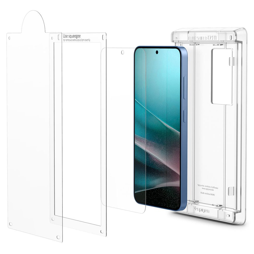 Película Protetora de Ecrã Spigen Elite Shield EZ FIT HD para Samsung Galaxy S25 S931, Plástico AFL09091