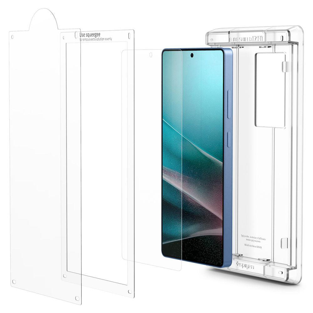 Película protetora de ecrã Spigen Elite Shield EZ FIT HD para Samsung Galaxy S25 Ultra S938, Plástico AFL09083