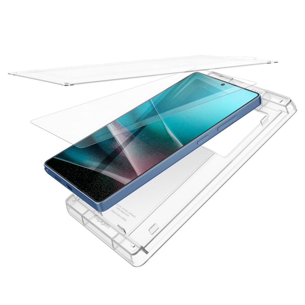Película protetora de ecrã Spigen Elite Shield EZ FIT HD para Samsung Galaxy S25 Ultra S938, Plástico AFL09083