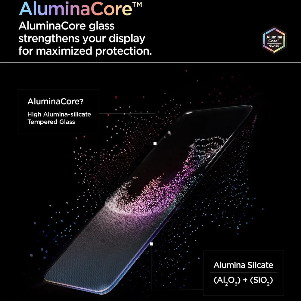 Película protetora de ecrã Spigen GlastR AlignMaster S para OnePlus 15, Vidro Temperado, Cola Total, Conjunto de 2 peças AGL11333