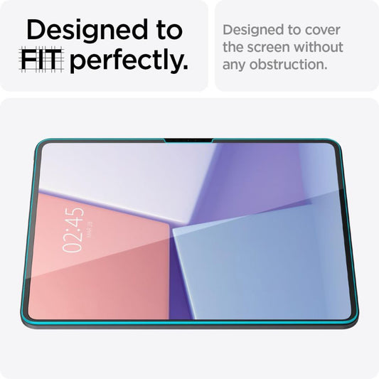 Película Protetora de Ecrã Spigen GlastR EZ FIT para Apple iPad Pro 13 (2024), Vidro Temperado, Full Glue AGL07793