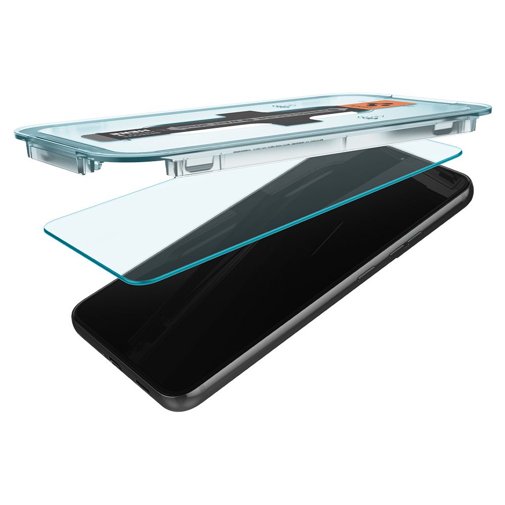 Película protetora de ecrã Spigen GlastR EZ FIT para Samsung Galaxy S22 5G S901, Vidro Temperado, Cola Total, Conjunto de 2 unidades AGL04151