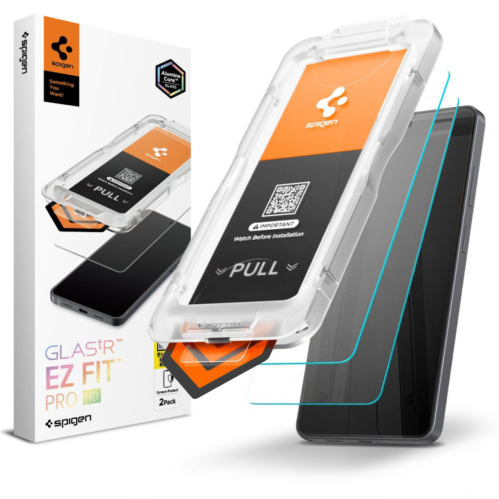 Película Protetora de Ecrã Spigen GlastR EZ FIT Pro HD para Samsung Galaxy S26 Ultra S948, Vidro Temperado, Colagem Total, Conjunto de 2 peças AGL11072