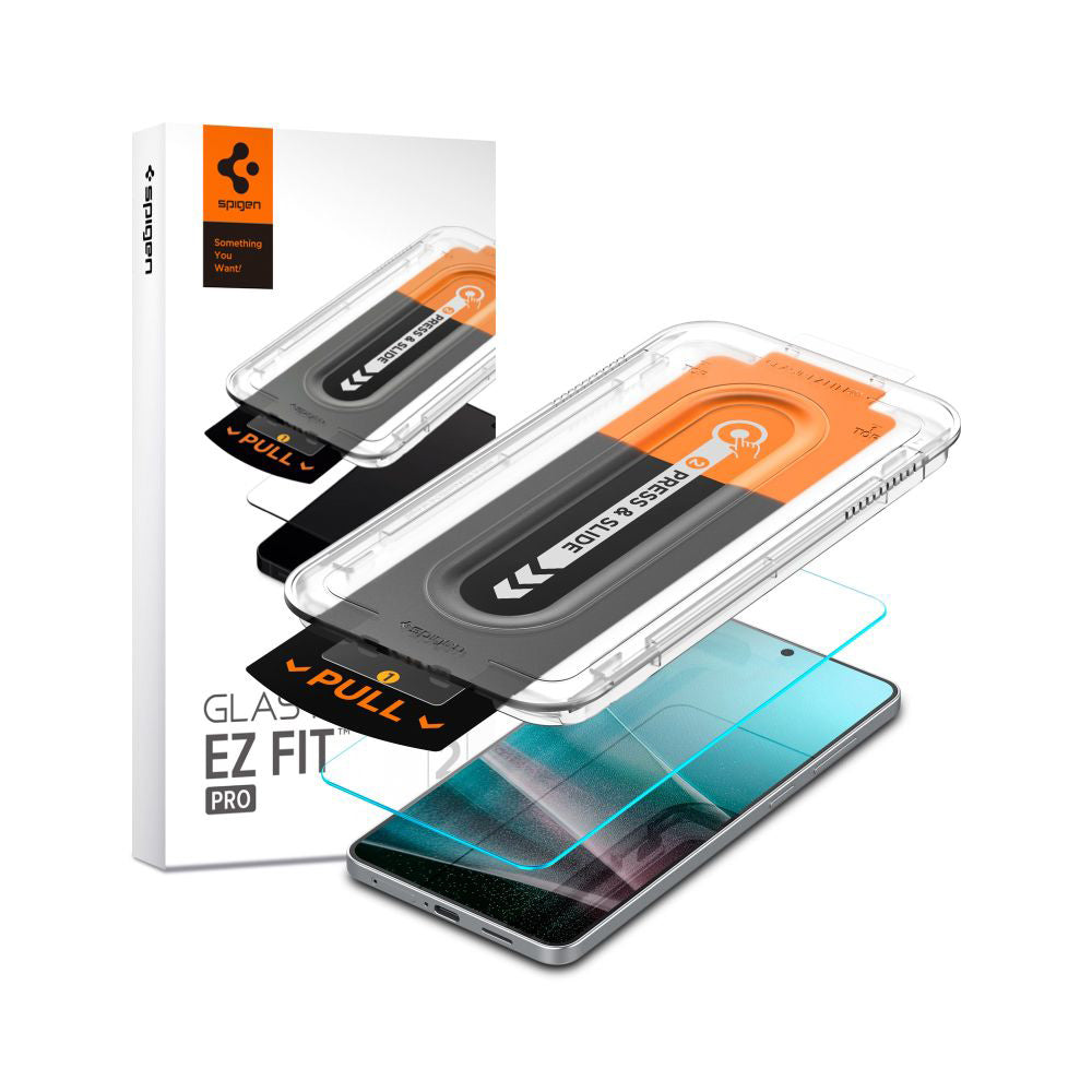 Película Protetora de Ecrã Spigen GlastR EZ FIT Pro para Samsung Galaxy S25 Edge S937, Vidro Temperado, Colagem Total