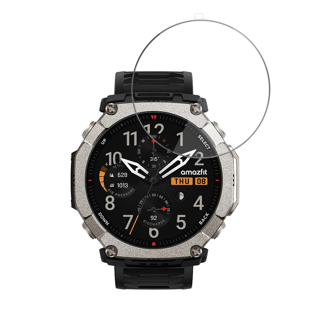 Película Protetora de Ecrã Techsuit Nano Flex para Amazfit T-Rex Ultra 2, Plástico, Conjunto de 2 peças, Preta