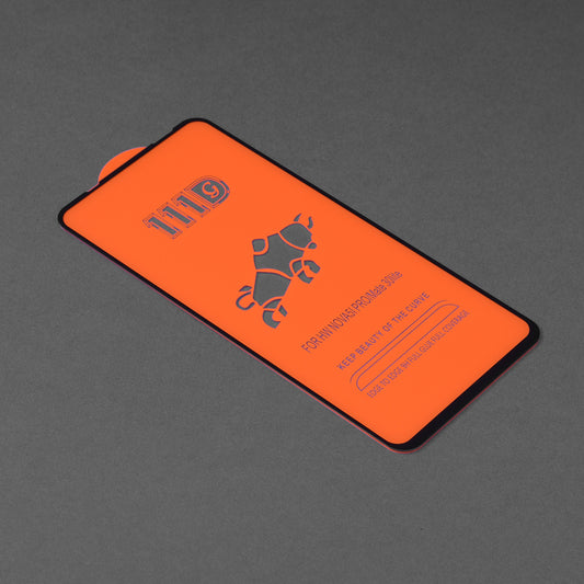 Película protetora de ecrã Techsuit para Huawei Mate 30 Lite / nova 5T / Honor 20 / 20 Pro, Vidro Temperado, Cola Total, 111D, Preta