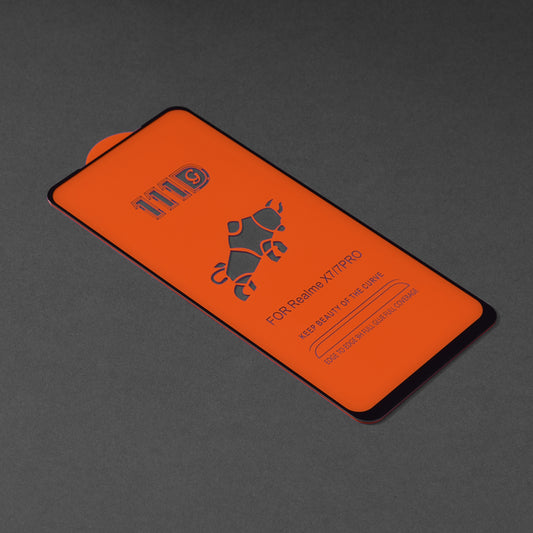 Película protetora de ecrã Techsuit para Oppo Reno4 Lite, Vidro Temperado, Full Glue, 111D, Preto