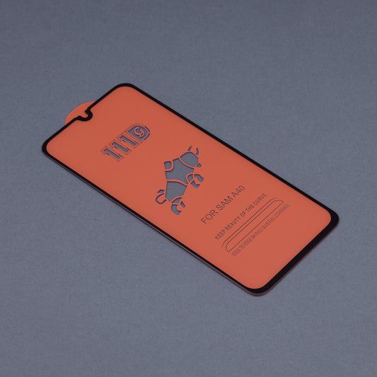 Película protetora de ecrã Techsuit para Samsung Galaxy A40 A405, Vidro Temperado, Full Glue, 111D, Preto