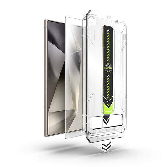 Película protetora de ecrã Techsuit TitanGlass CrystalHD para Samsung Galaxy S24 Ultra S928, Vidro Temperado, Cola Total