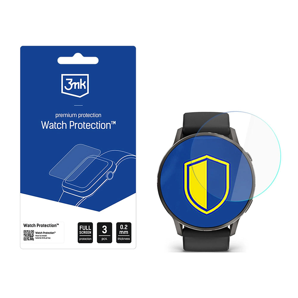 Película Protetora 3MK Arc para Garmin Venu 4 41mm, Conjunto de 3 peças, Plástico